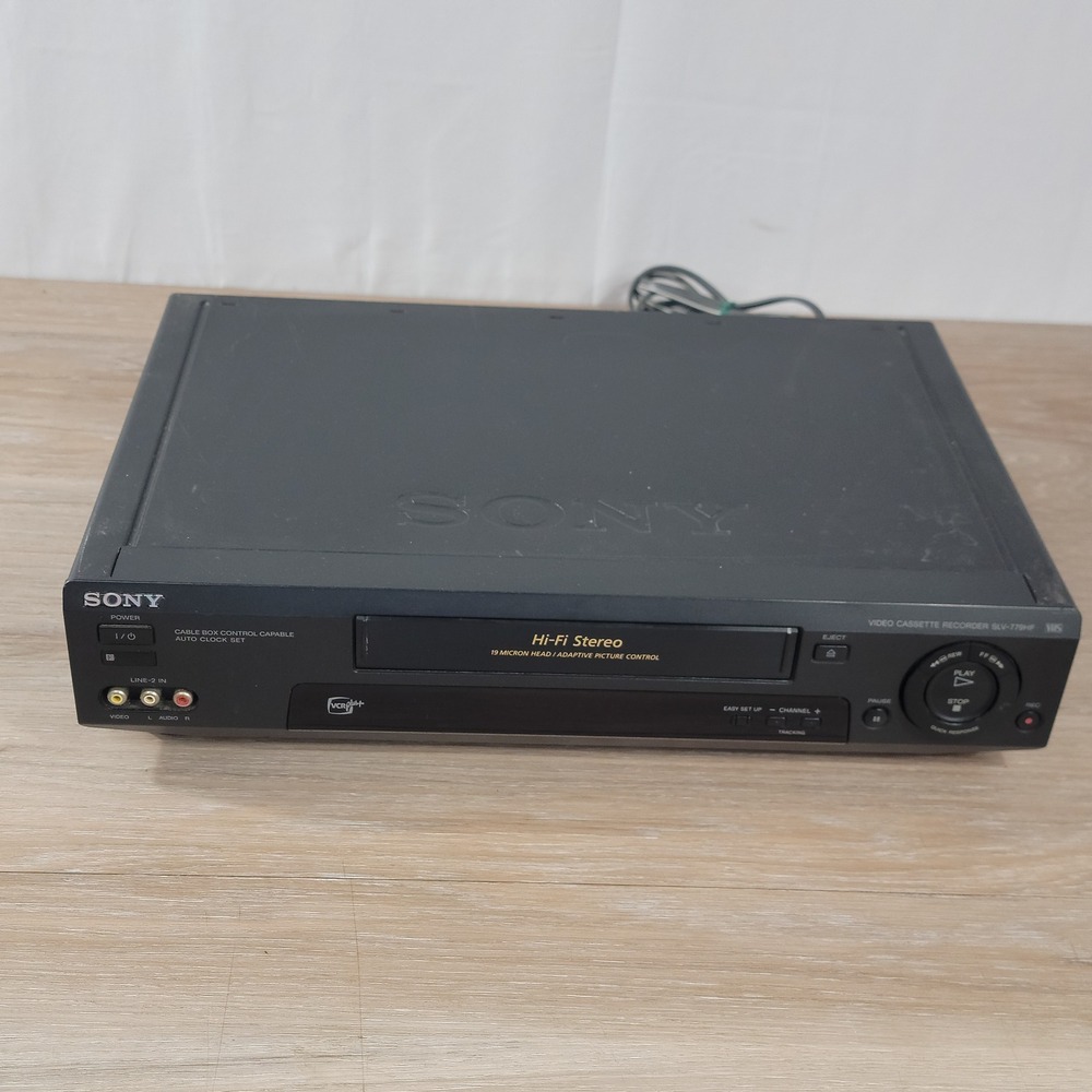 Sony SLV-779HF Hi-Fi Stereo VHS VCR 4-Head Video Cassette Recorder Black